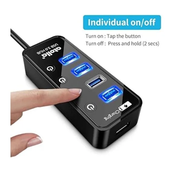 Atolla Hub USB 3.0 de 4 puertos con 4 puertos de datos_4