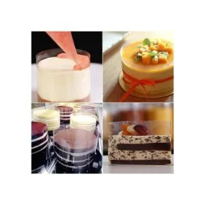 Kasmoire Collares para tartas de 4 a 63 pulgadas hojas