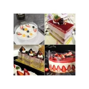 Kasmoire Collares para tartas de 4 a 63 pulgadas hojas