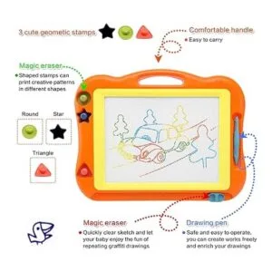 Tablero de dibujo magnético para niños y niñas tablero de_3