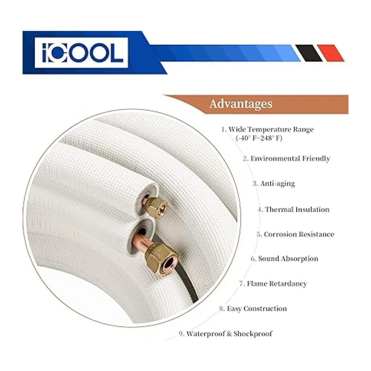 ICOOL Mini juego de líneas divididas de 16 pies 14