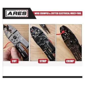 ARES 21002 Pelacables de 9 pulgadas crimpadora y