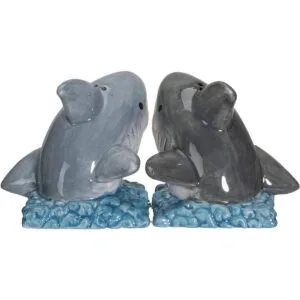 Pacific Giftware Sharks on The Sea Juego de salero y_2