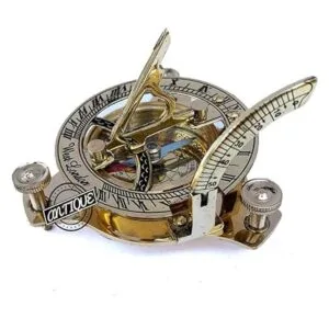 AV Sundial Brújula Marítima de Latón Brújula Bolsillo_2
