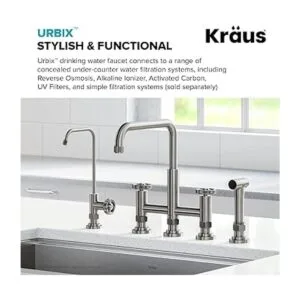 Kraus KPF3121BG Allyn Grifo de cocina puente_2