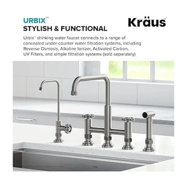 Kraus KPF3121BG Allyn Grifo de cocina puente_2