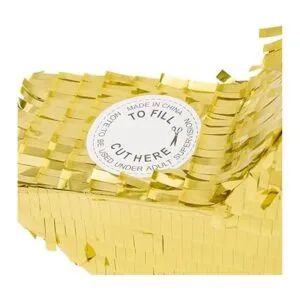 Piñata de estrella dorada pequeña para fiesta de_3