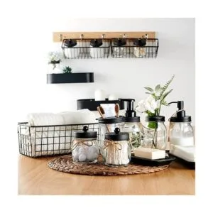 Juego de accesorios de baño Mason Jar 6 piezas