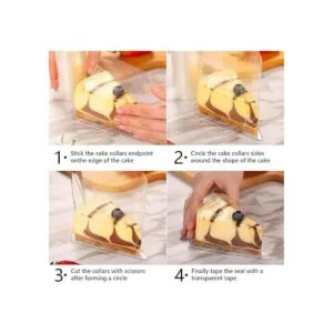 Kasmoire Collares para tartas de 4 a 63 pulgadas hojas