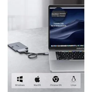 Cable SATA a USB C adaptador de controlador duro JSAUX_4