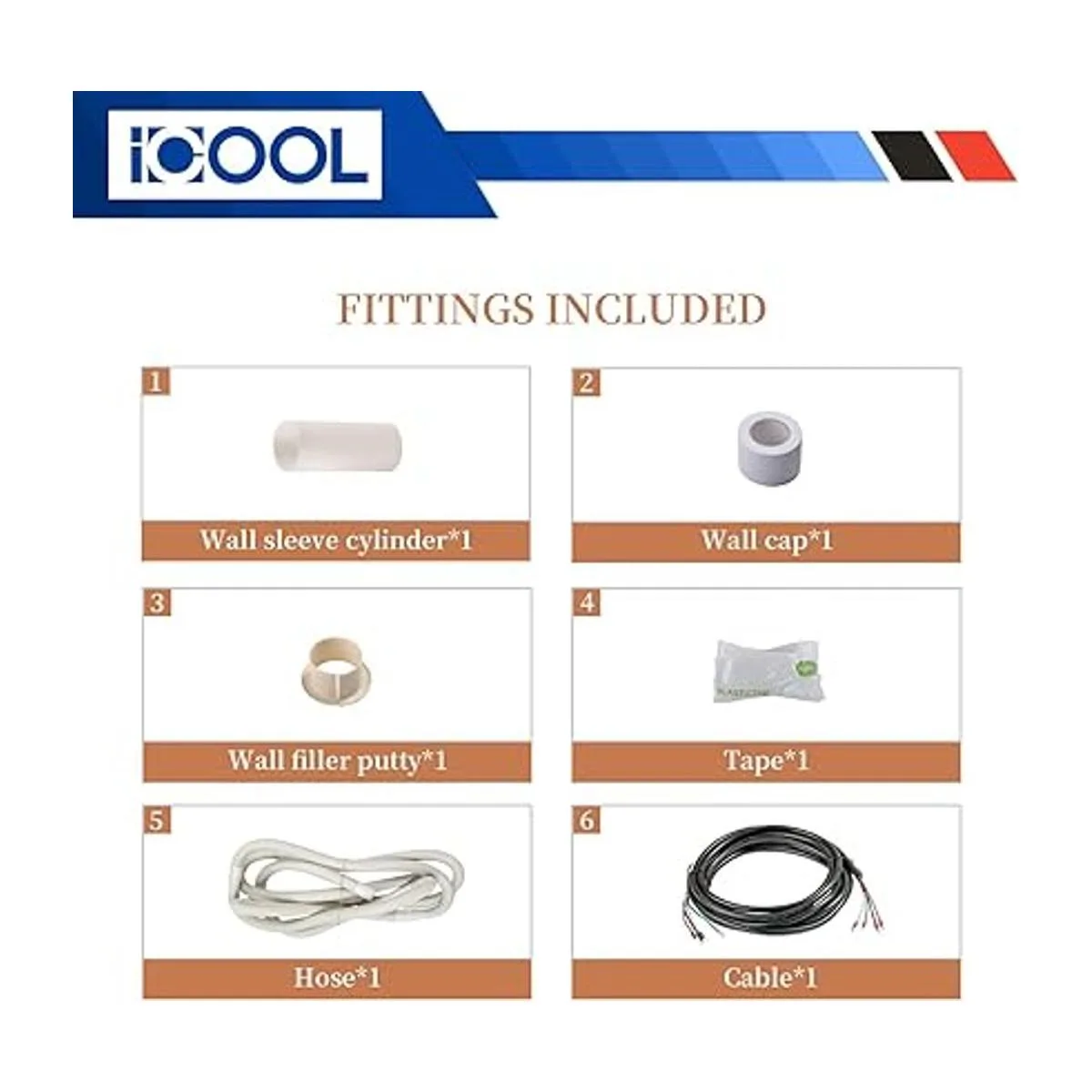 ICOOL Mini juego de líneas divididas de 16 pies 14