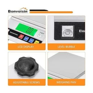 Bonvoisin Báscula de laboratorio de 22.0 lbs x 0.00 oz_2