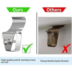 Paquete de 12 ganchos de vinilo para cámara de exterior_5