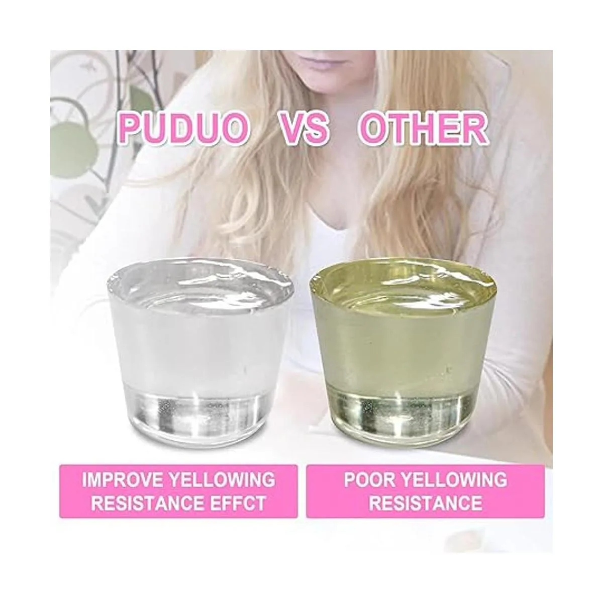 Kit de resina epoxi transparente de 1 galón para_4