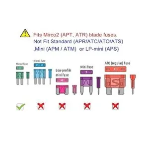 MuHize 105 fusibles de hoja de automóvil Micro2 ATR_2