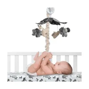 Lambs Ivy Baby Jungle Animales GrisBronceado Cuna_2