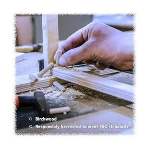 Paquete de 100 pasadores de madera de 38 x 1 14_2