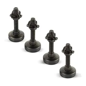 Kit de nivelador de muebles negro zinc negro de 4 puntas_1