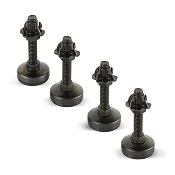 Kit de nivelador de muebles negro zinc negro de 4 puntas_1