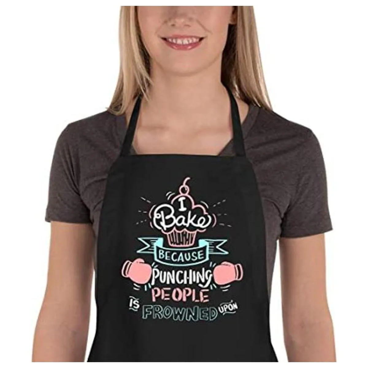 Saukore Divertidos delantales para hornear para mujeres y