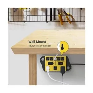 DEWENWILS Protector de sobretensiones de metal de 8_6