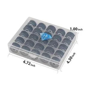 Simthread 25 hilos de bobina preenrollada color negro_2