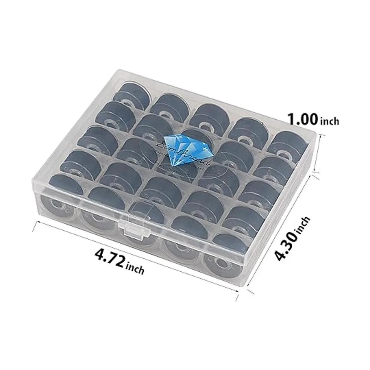 Simthread 25 hilos de bobina preenrollada color negro_2