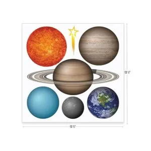 Calcomanías adhesivas de pared para sistema solar