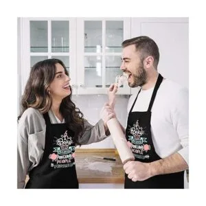 Saukore Divertidos delantales para hornear para mujeres y