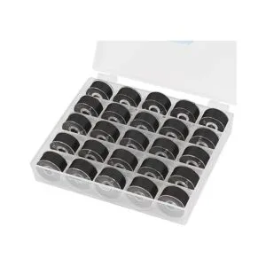 Simthread 25 hilos de bobina preenrollada color negro_1