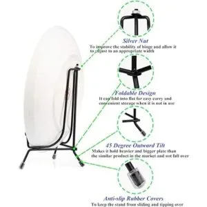 Fasunry Paquete de 2 soportes de exhibición mejorados