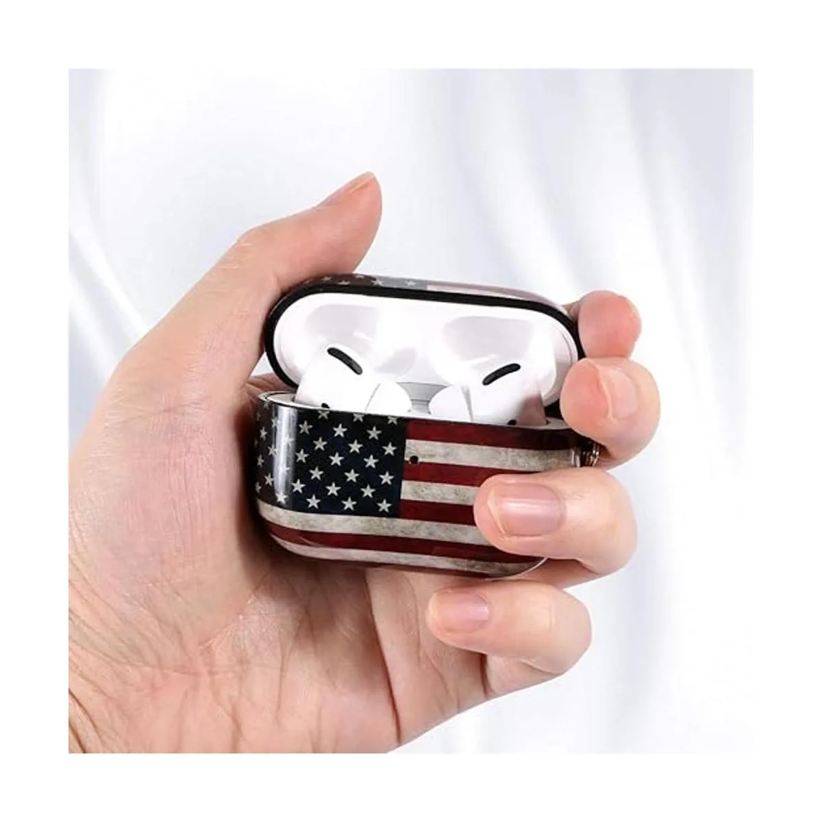 ROLEES Funda rígida para Airpods Pro bonita funda