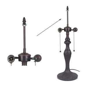 Bieye SS008 Lampshade Support with Finial for Tiffany_4
