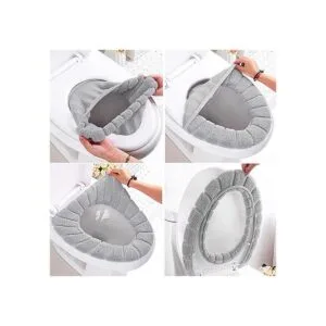 Clarmonde Funda de cojín gruesa para asiento de inodoro