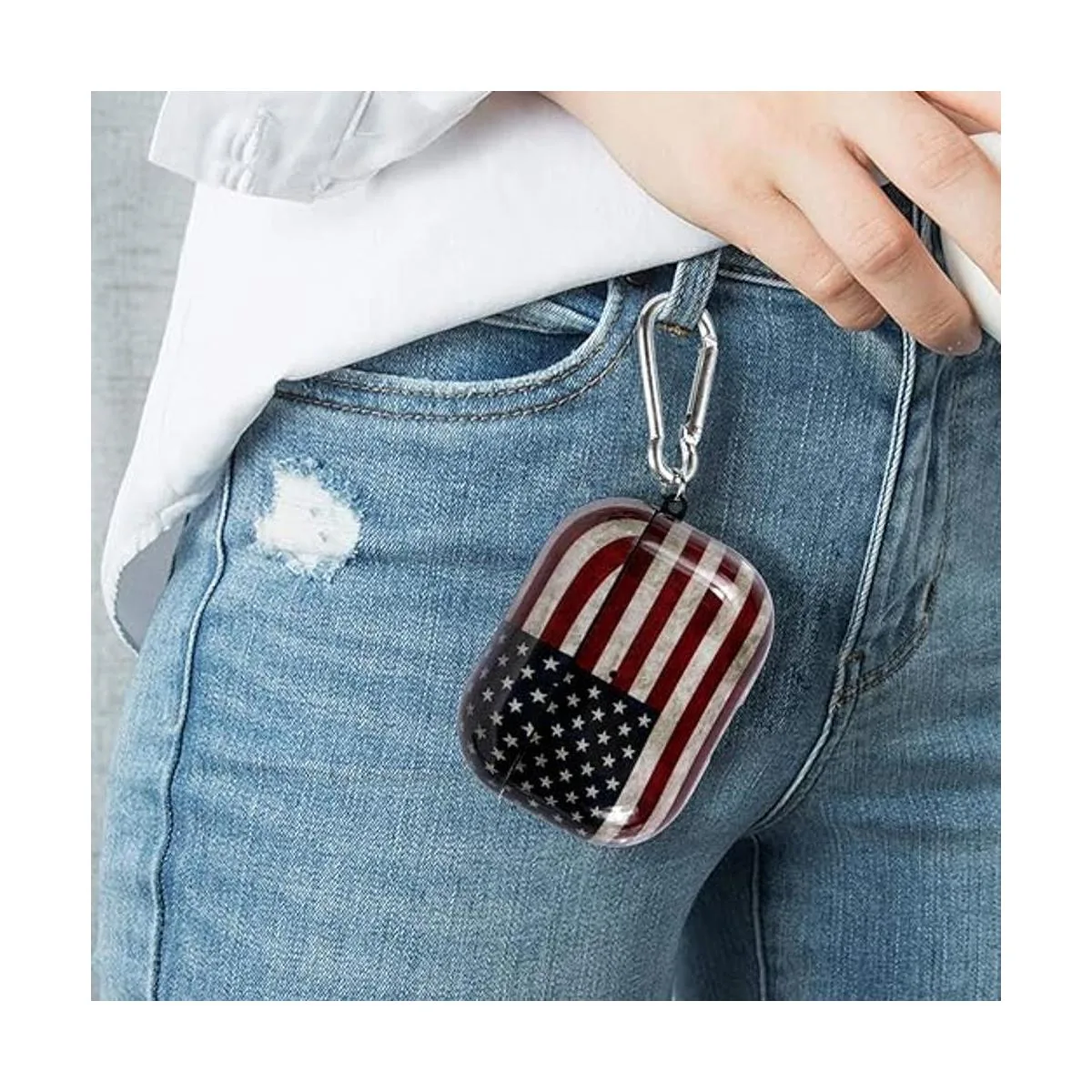 ROLEES Funda rígida para Airpods Pro bonita funda