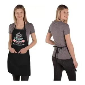 Saukore Divertidos delantales para hornear para mujeres y