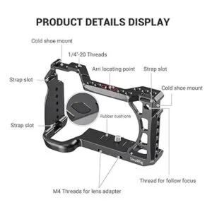SMALLRIG Jaula para cámara Sony Alpha A6600ILCE 6600 sin_2