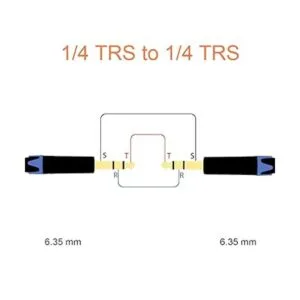 TISINO Cable TRS de 14 pulgadas cable de audio estéreo_2