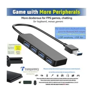 Hub USB 3.0 de 4 puertos divisor USB TSound para laptop_2