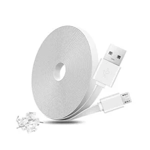 MOYEEL Cable de extensión de alimentación plano de 40 pies_1