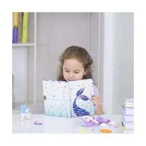 Cuaderno de lentejuelas de sirena diario reversible de_6