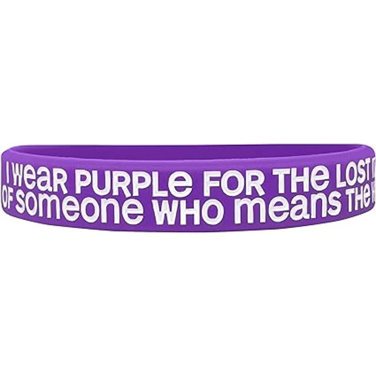Pulsera con texto Fight Like a Girl I Wear Purple for The_2