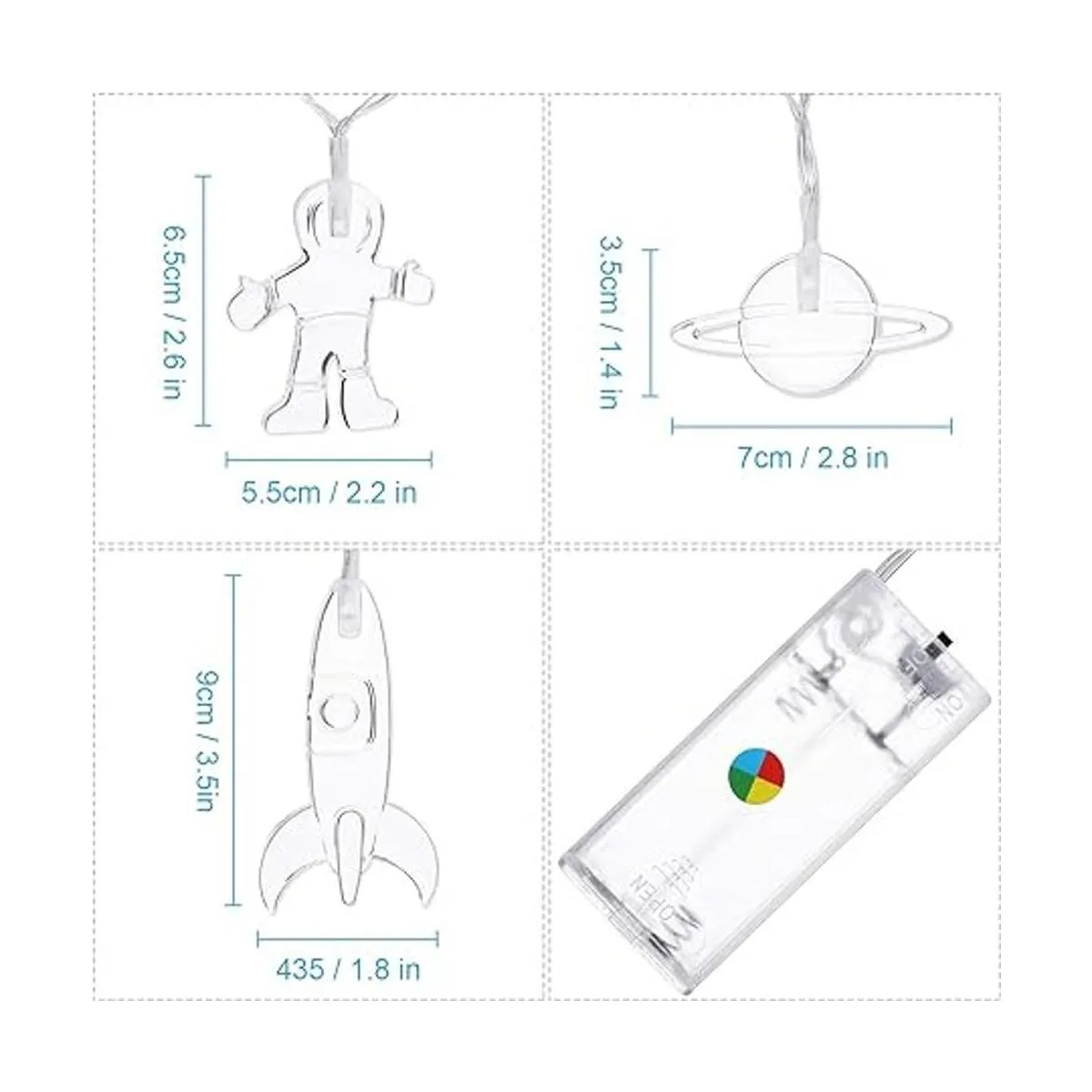 Cadena de luces LED para habitación de los niños 30 luces