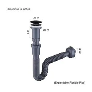 GORDEE Juego completo de topes de lavabo de baño