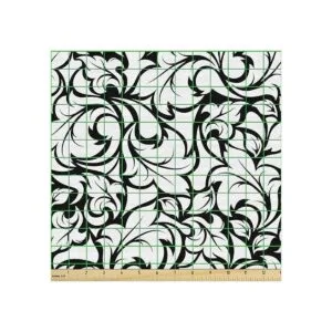 Ambesonne Material floral de The Yard hojas_2