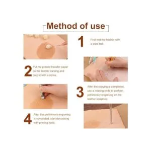 Herramientas de estampado de cuero kit de herramientas de