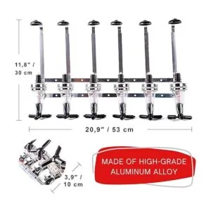 Dispensador de licor para pared de 6 botellas dispensador