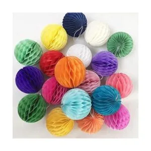 20 bolas de flores de panal de abejas para fiestas bolas_3