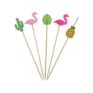 Púas de cóctel tropicales 200 piezas surtidas de_3