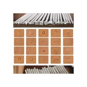 Herramientas de estampado de cuero kit de herramientas de